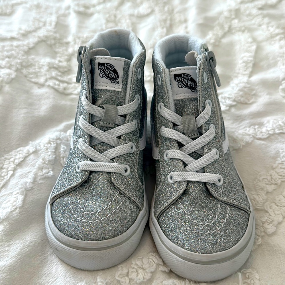 Almost new glitter high top vans